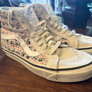 Vans Women's High-Top Sneakers - Pink and White Panda